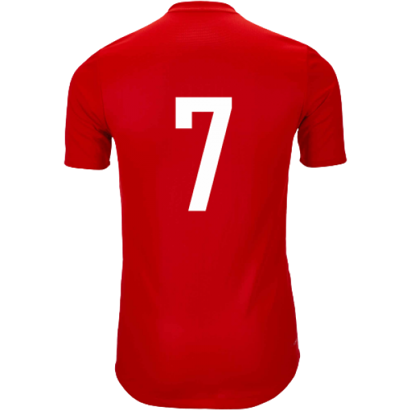 Front of zip tote bag with white canvas, black canvas straps and handle, and black zipper pulls.