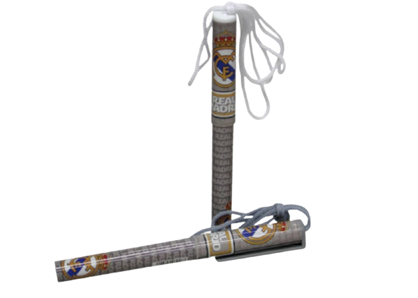 Front of zip tote bag with white canvas, black canvas straps and handle, and black zipper pulls.