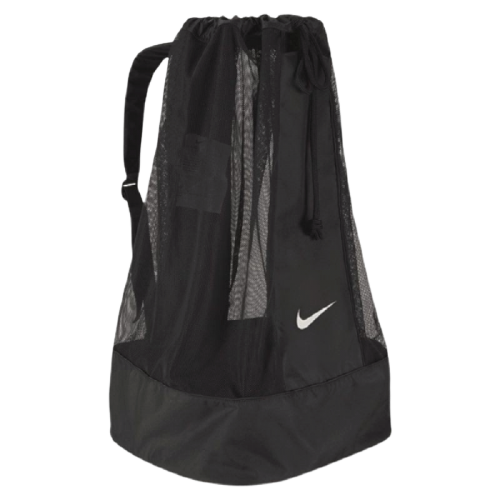 Front of zip tote bag with white canvas, black canvas straps and handle, and black zipper pulls.