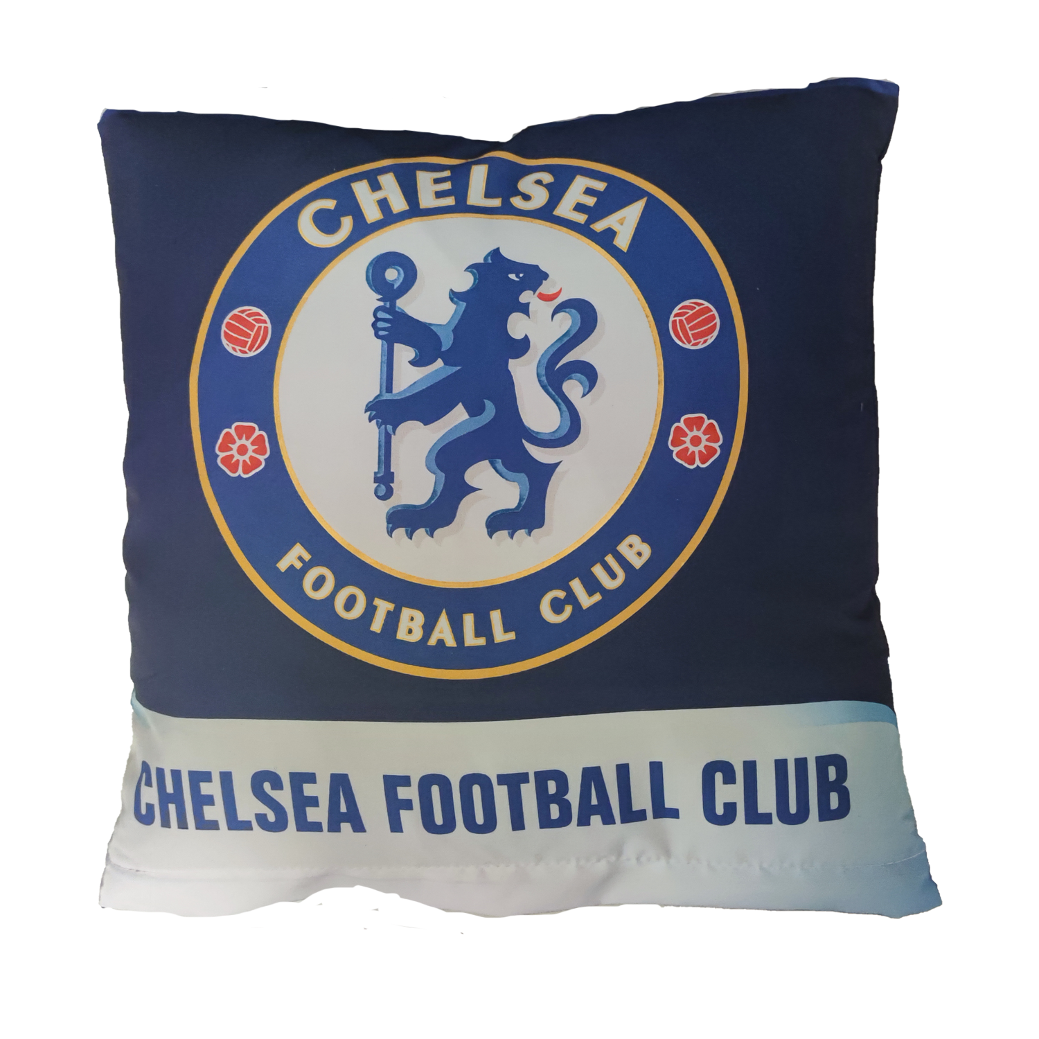 Front of zip tote bag with white canvas, black canvas straps and handle, and black zipper pulls.