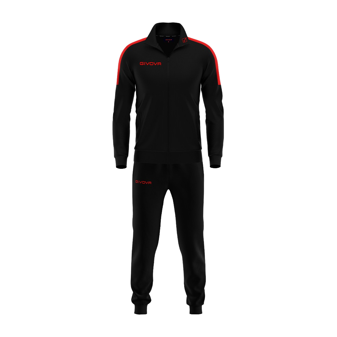 Front of zip tote bag with white canvas, black canvas straps and handle, and black zipper pulls.