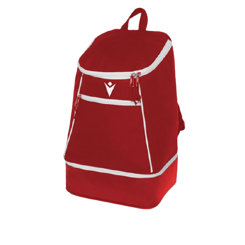 Front of zip tote bag with white canvas, black canvas straps and handle, and black zipper pulls.