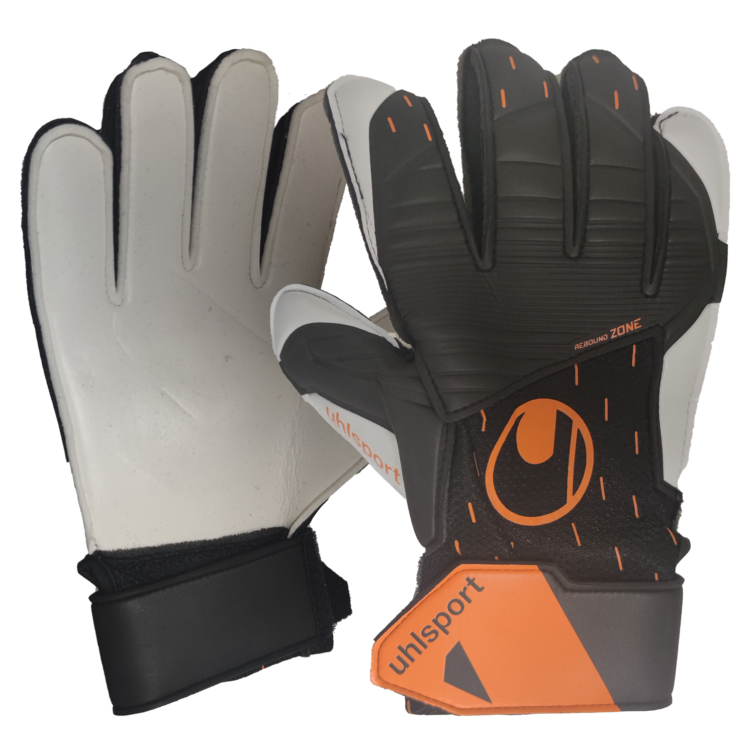 Front of zip tote bag with white canvas, black canvas straps and handle, and black zipper pulls.