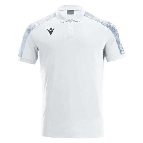 Front of zip tote bag with white canvas, black canvas straps and handle, and black zipper pulls.