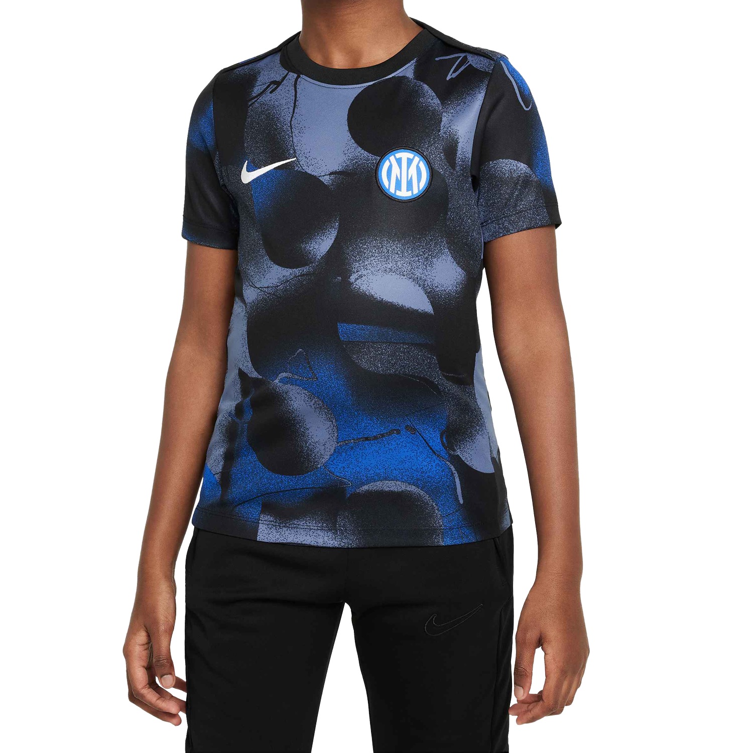 Front of zip tote bag with white canvas, black canvas straps and handle, and black zipper pulls.