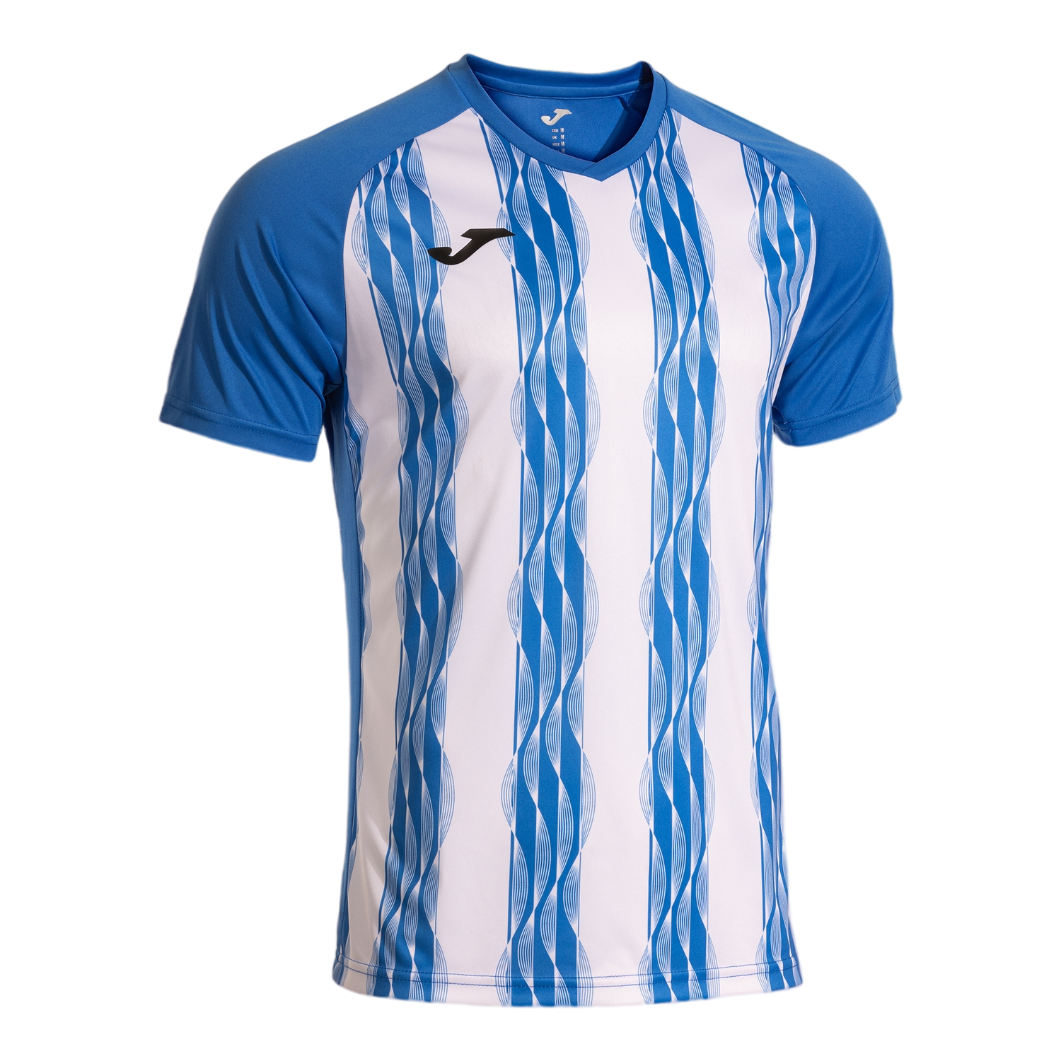 Front of zip tote bag with white canvas, black canvas straps and handle, and black zipper pulls.