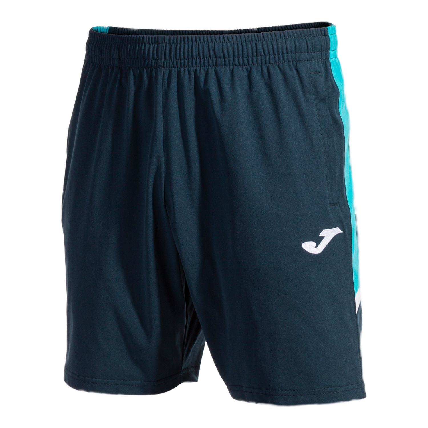 Front of zip tote bag with white canvas, black canvas straps and handle, and black zipper pulls.