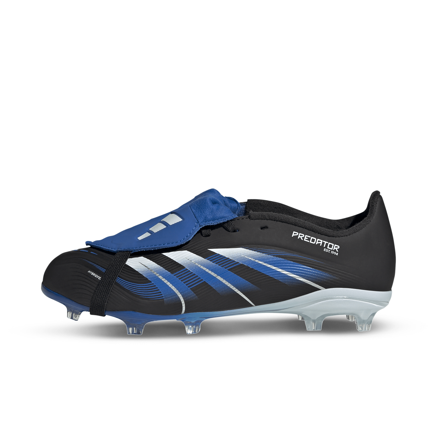 Front of zip tote bag with white canvas, black canvas straps and handle, and black zipper pulls.