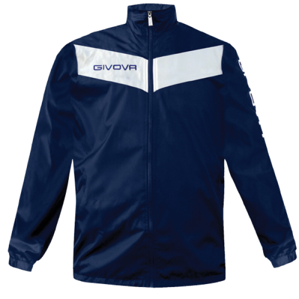 Front of zip tote bag with white canvas, black canvas straps and handle, and black zipper pulls.