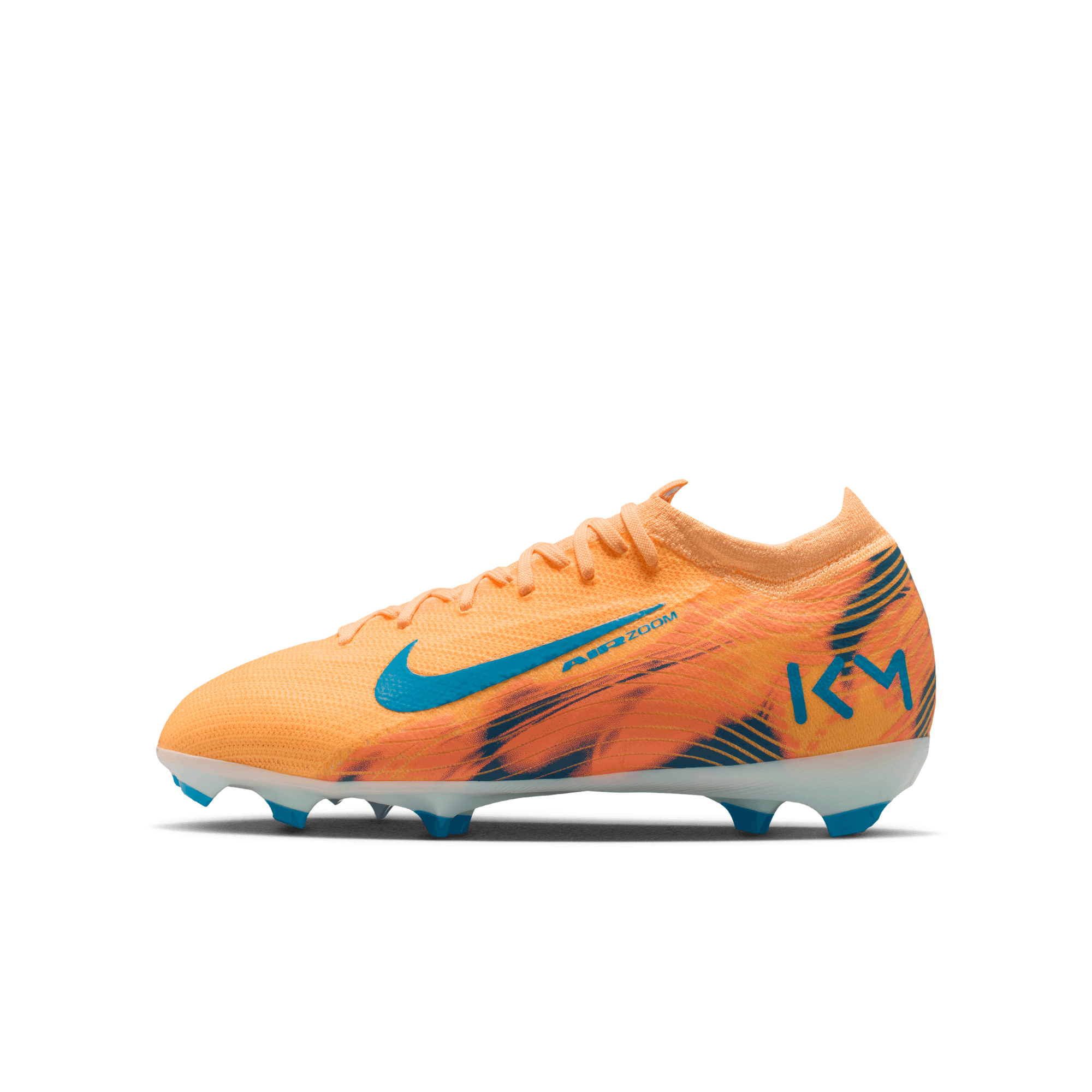 Mercurial Vapor 16 Pro FG stoplis focicipő, gyerekméret, Kylian Mbappé, narancssárga