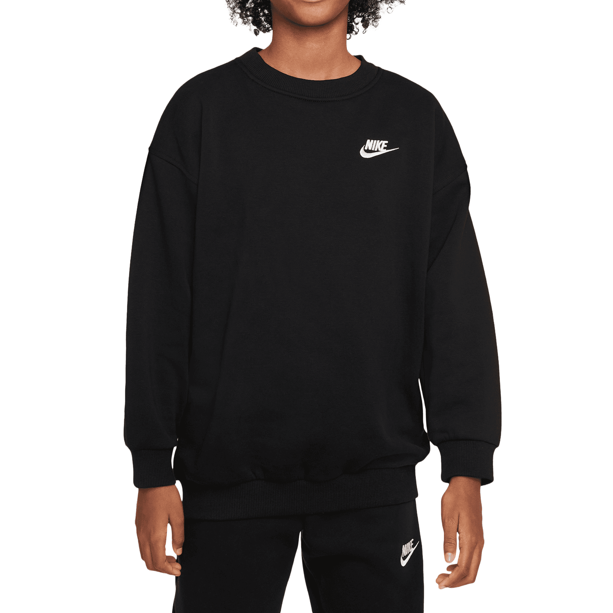 Front of zip tote bag with white canvas, black canvas straps and handle, and black zipper pulls.