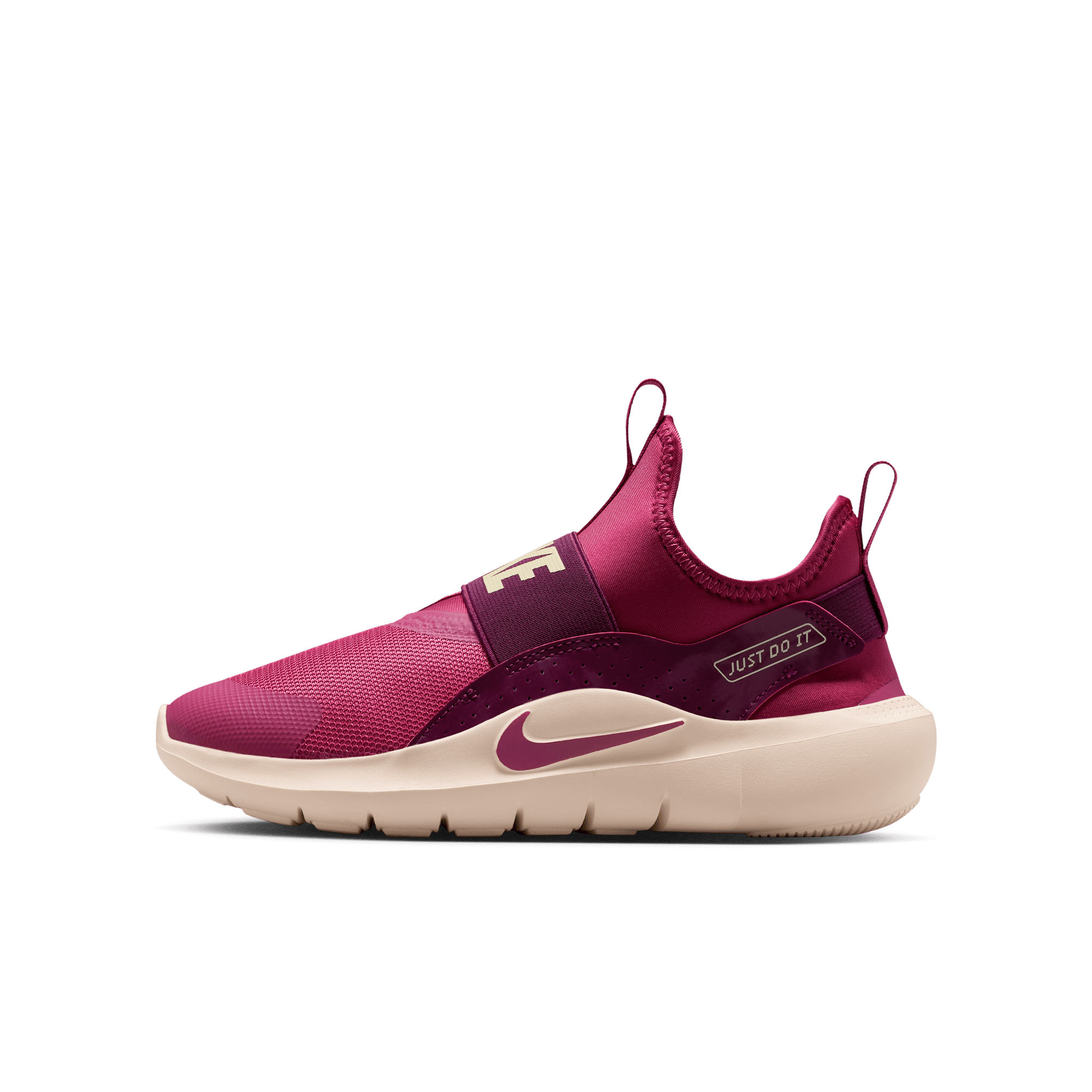 Front of zip tote bag with white canvas, black canvas straps and handle, and black zipper pulls.