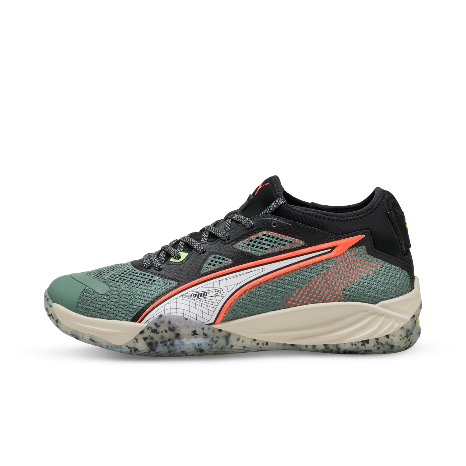 Front of zip tote bag with white canvas, black canvas straps and handle, and black zipper pulls.