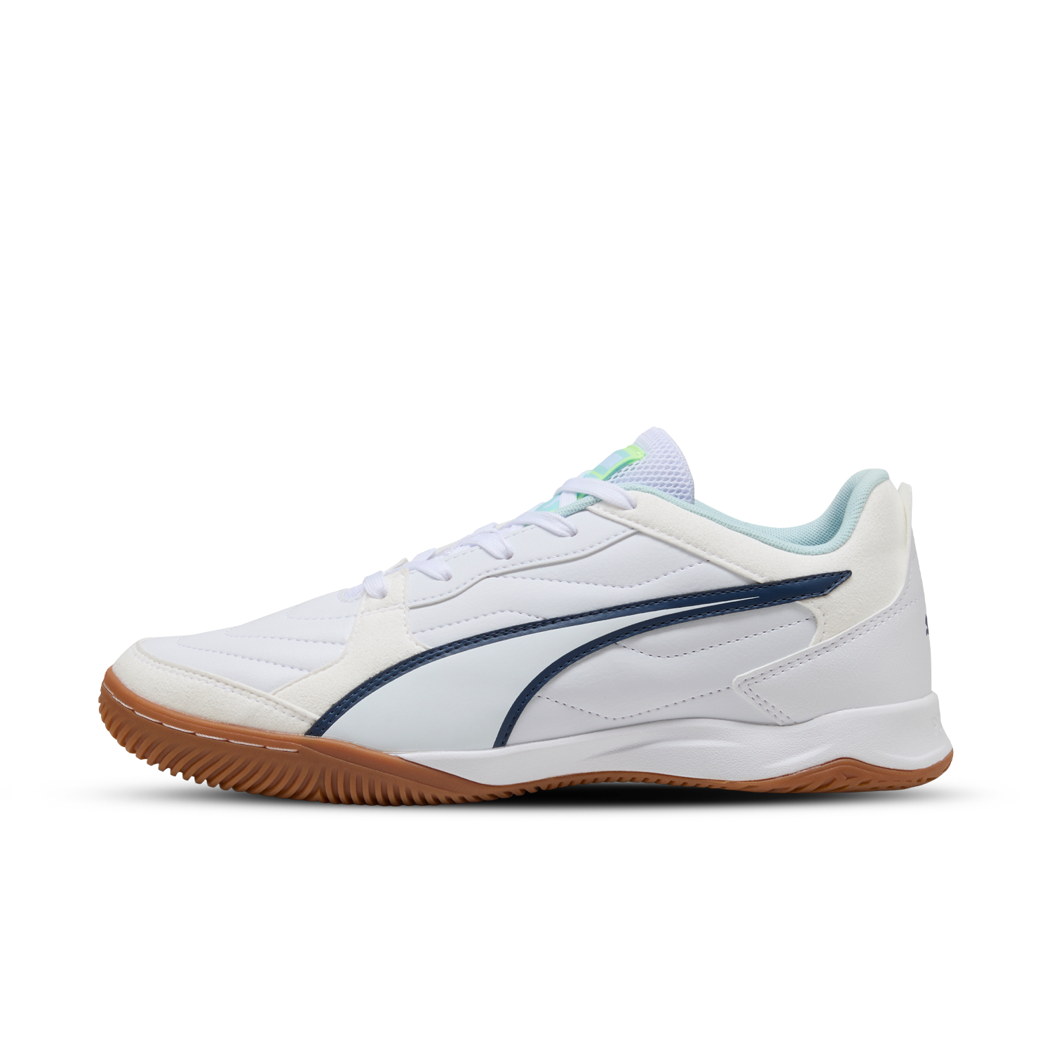 Front of zip tote bag with white canvas, black canvas straps and handle, and black zipper pulls.