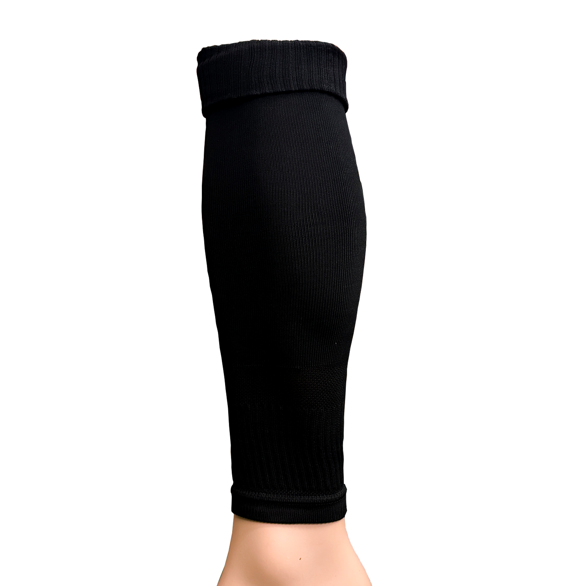 Front of zip tote bag with white canvas, black canvas straps and handle, and black zipper pulls.