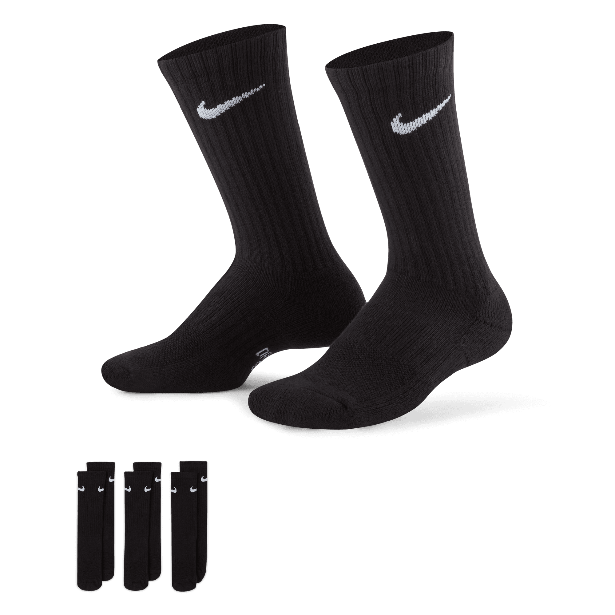 Front of zip tote bag with white canvas, black canvas straps and handle, and black zipper pulls.