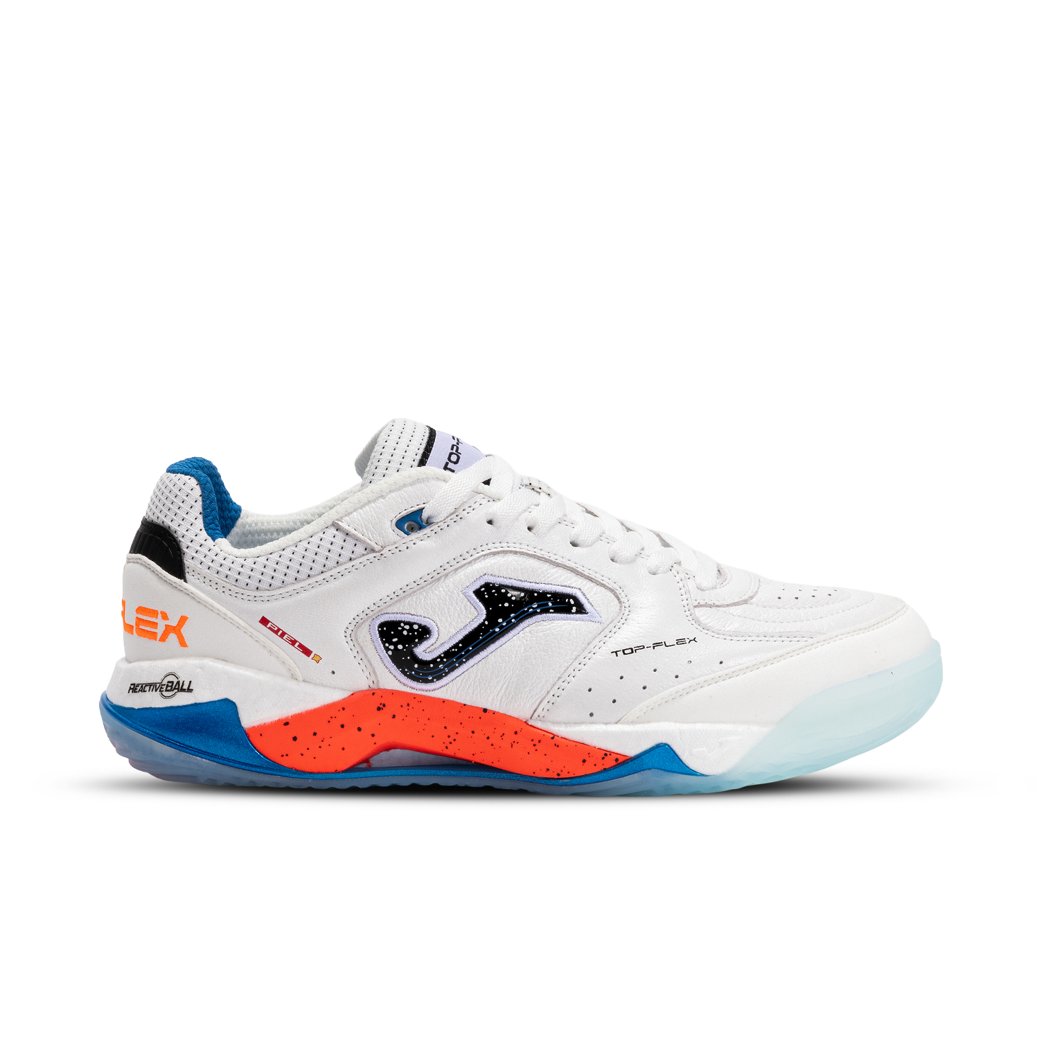 Front of zip tote bag with white canvas, black canvas straps and handle, and black zipper pulls.