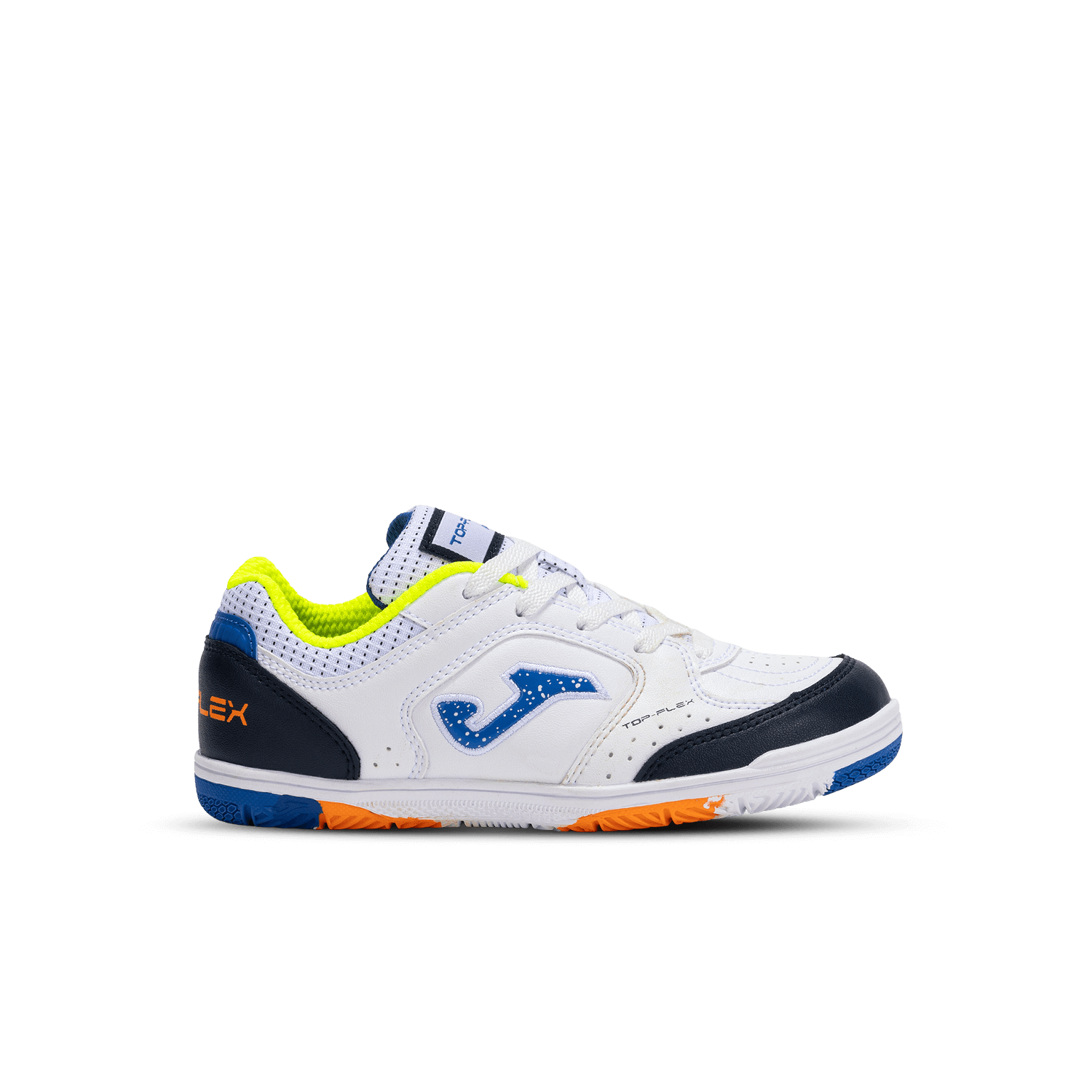 Front of zip tote bag with white canvas, black canvas straps and handle, and black zipper pulls.