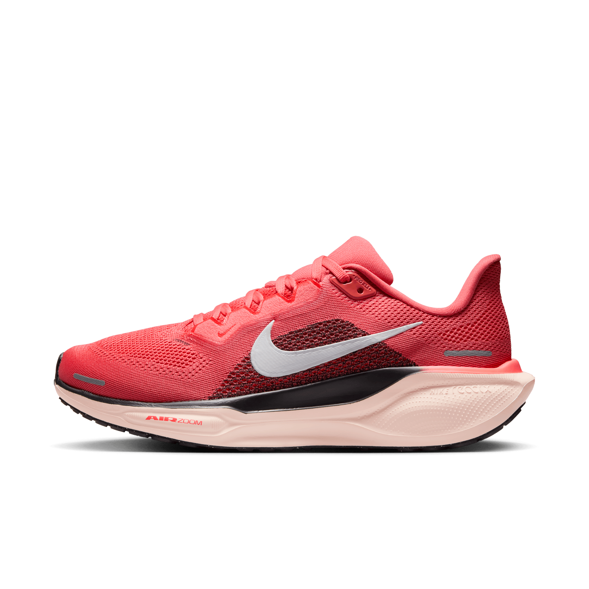 Front of zip tote bag with white canvas, black canvas straps and handle, and black zipper pulls.