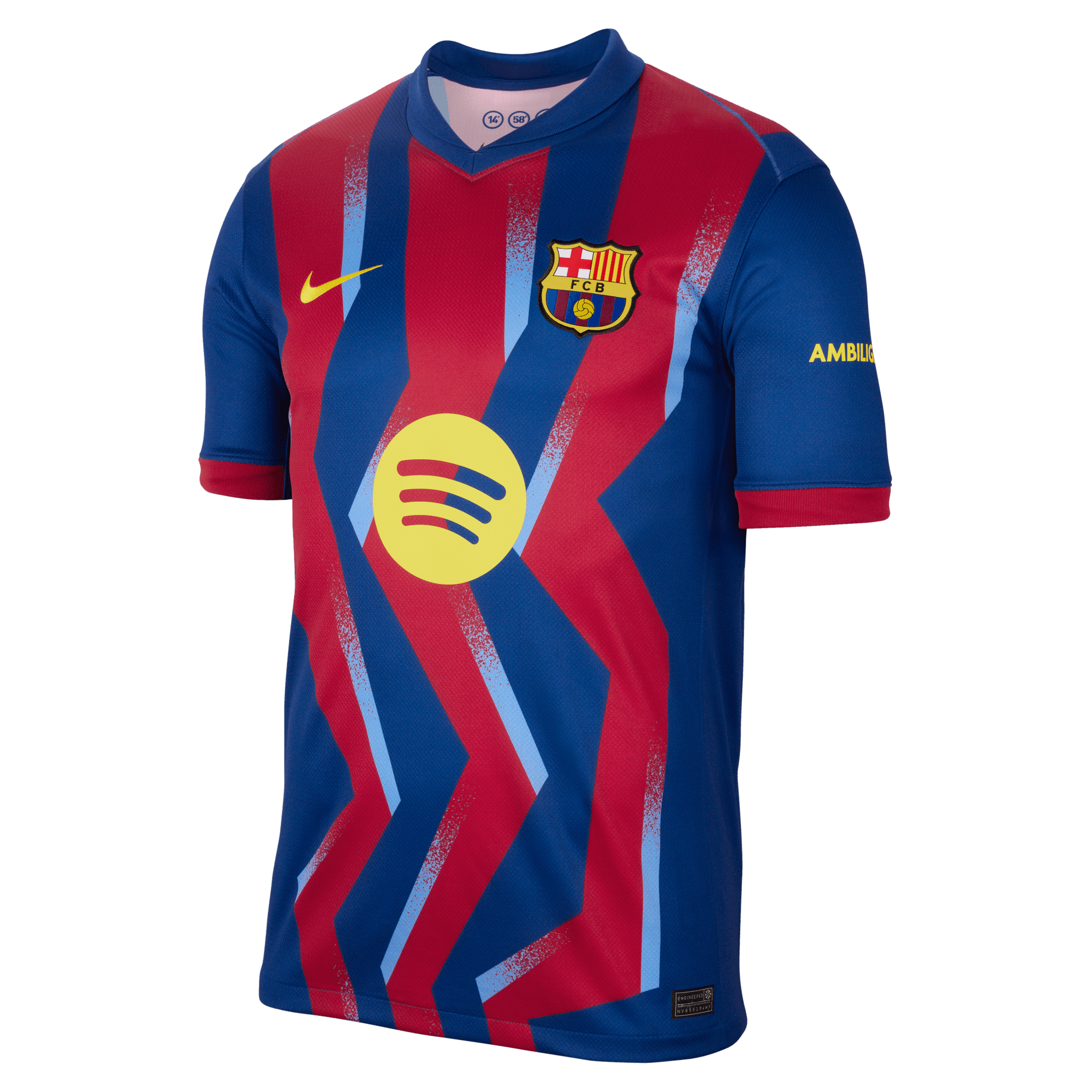 Nike FC Barcelona 2025/26 Stadium negyedik mez, kék - piros