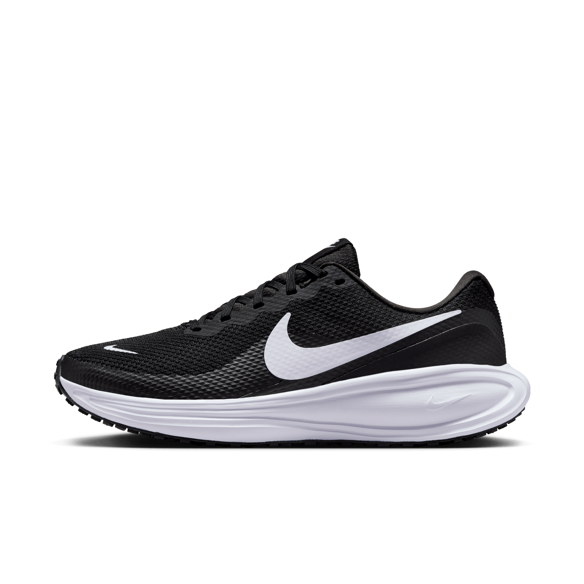 Front of zip tote bag with white canvas, black canvas straps and handle, and black zipper pulls.